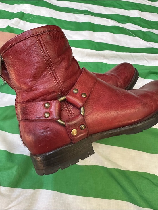 Frye Shoes - FRYE Veronica ankle harness boots (resoled with vibram lug soles!)